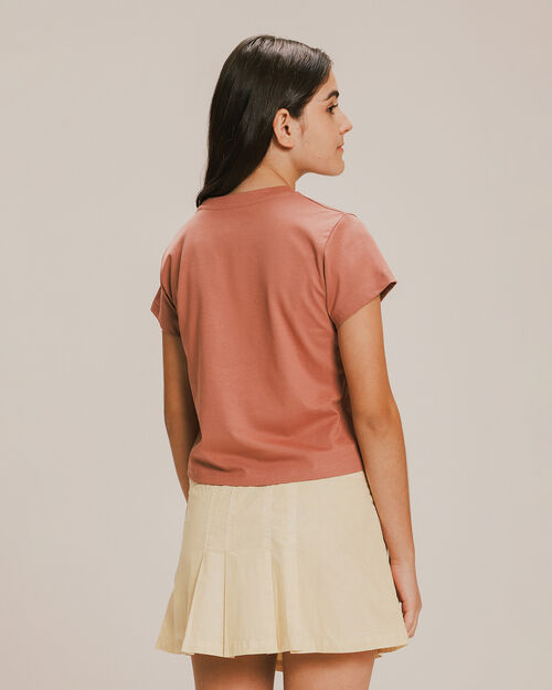 Playera Café Estampada